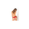 Panty dentelle ouvert avec nœud au dos 